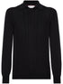 knitted polo T-shirt